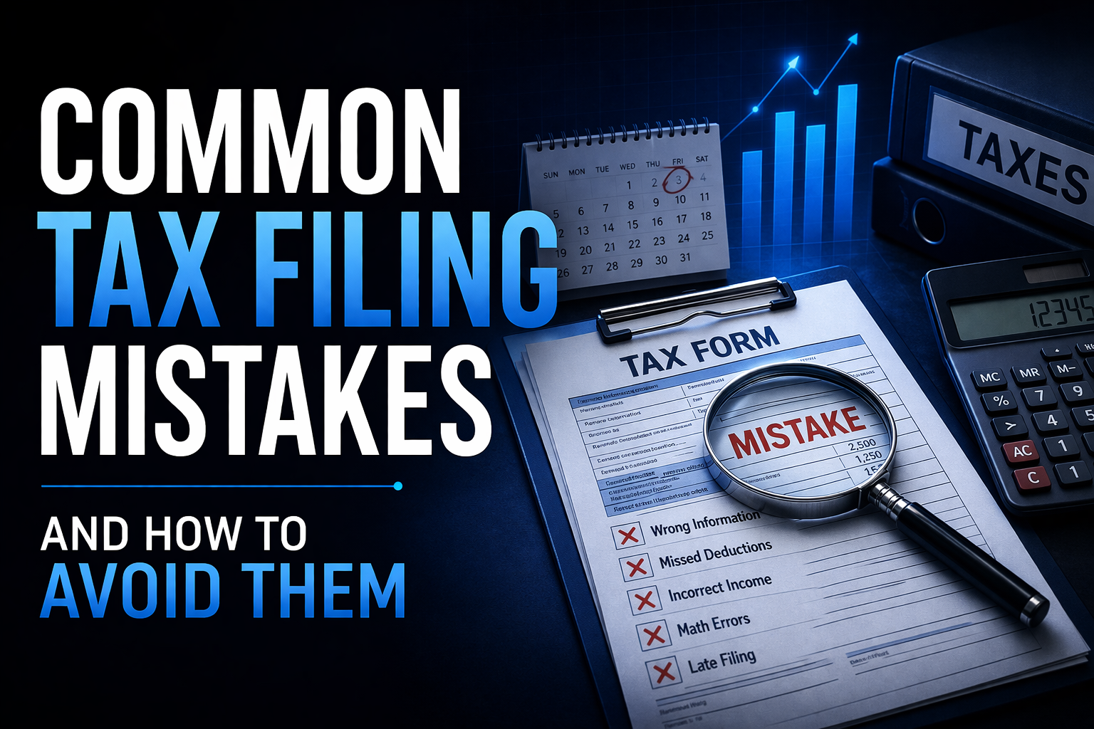 Common Tax Filing Mistakes and How to Avoid Them (2026 Guide) - Blue Vertax